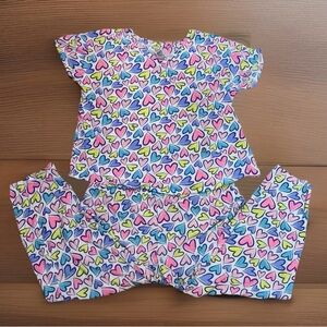 Secret Treasures Hearts Valentine’s Day Comfortable Cozy Pajamas PJs Women Large